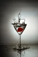 Splashing Strawberry