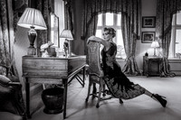 Lady of the Manor. This image is my take on a famous shot of Carla Bruni published in Vogue Italia.